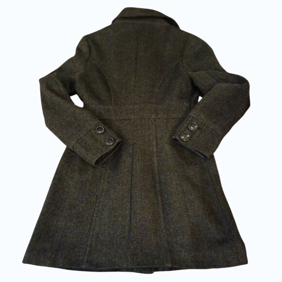 TULLE Green/Gray Wool Peacoat S - Picture 8 of 10